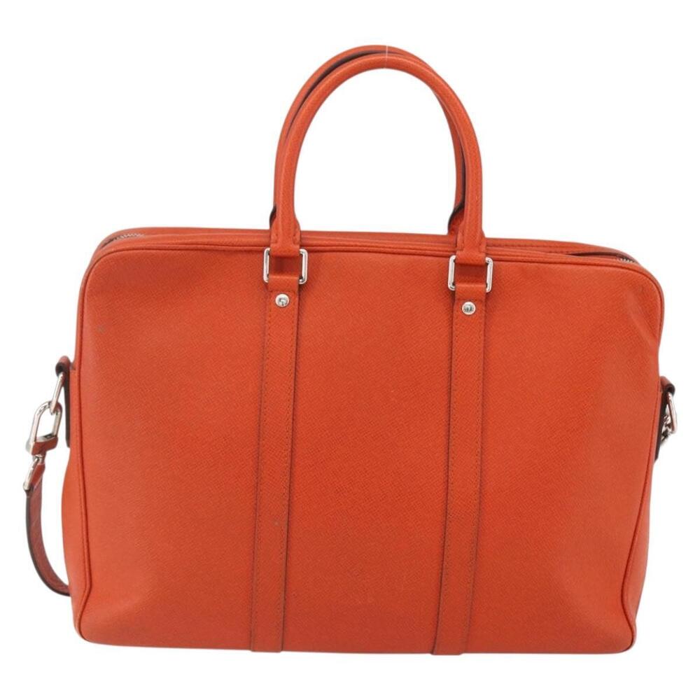 LOUIS VUITTON Taiga Porte Documents Voyage Bag Orange M30637 LV Auth 156354 - Picture 2 of 16